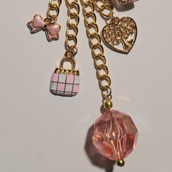 Soft Pink Glam Purse Charm - Picture 2 of 3